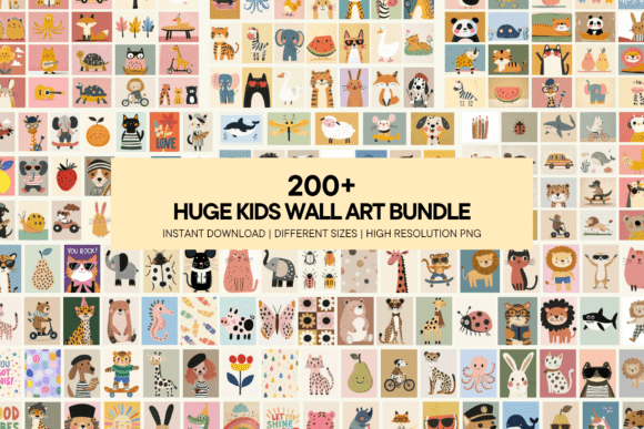 Colorful Kids Wall Art: Vibrant Printable Decor