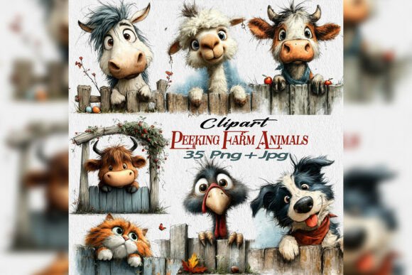 Spring Festival Peeking Farm Animals Png: A Designer's Guide