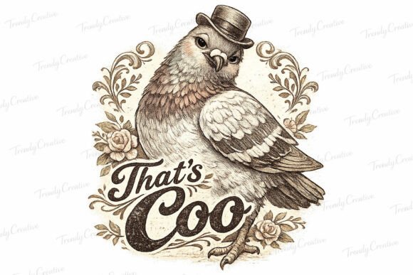 That’s Coo Vintage Pigeon PNG: Adding Avian Charm to Your Designs